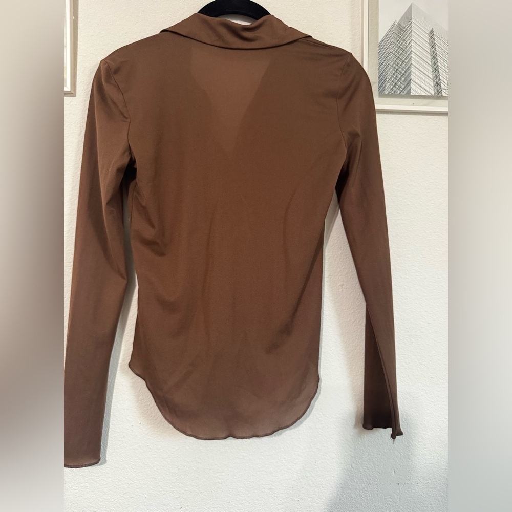 Wilfred Rust Button-Down Shirt - Picture 6 of 7